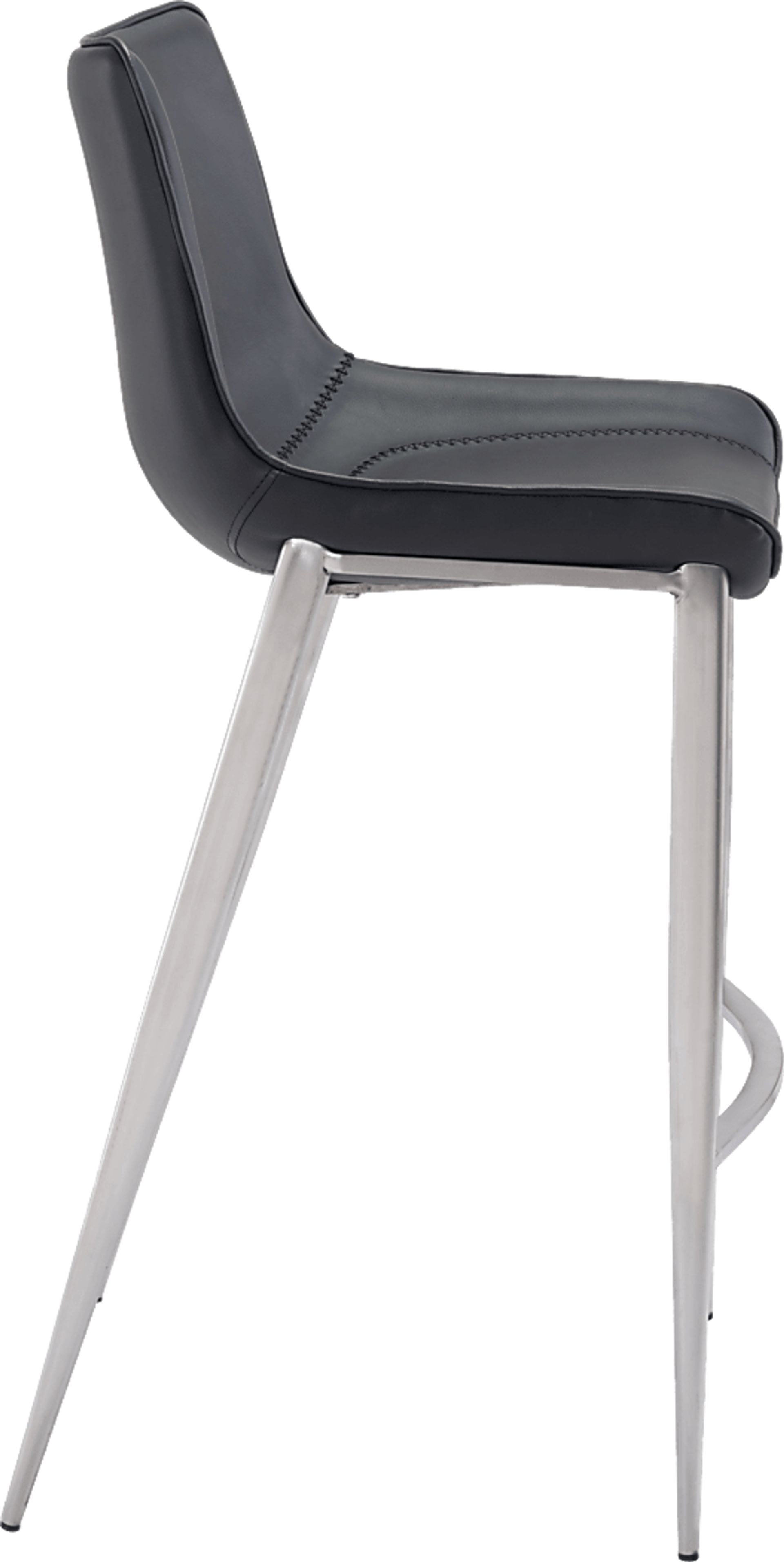 Wavell Black Steel Barstool, Set of 2 - Image 2