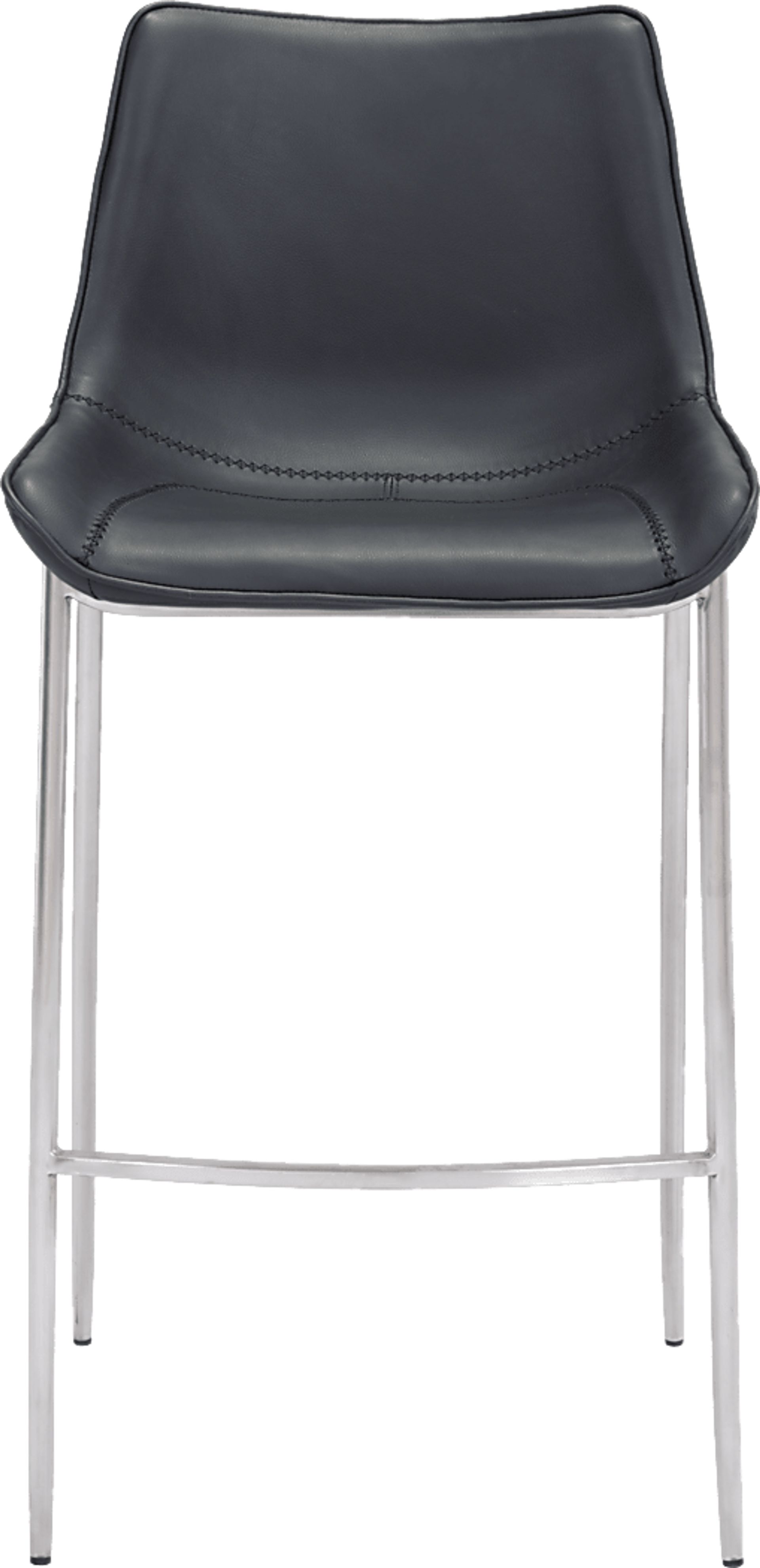 Wavell Black Steel Barstool, Set of 2 - Image 3