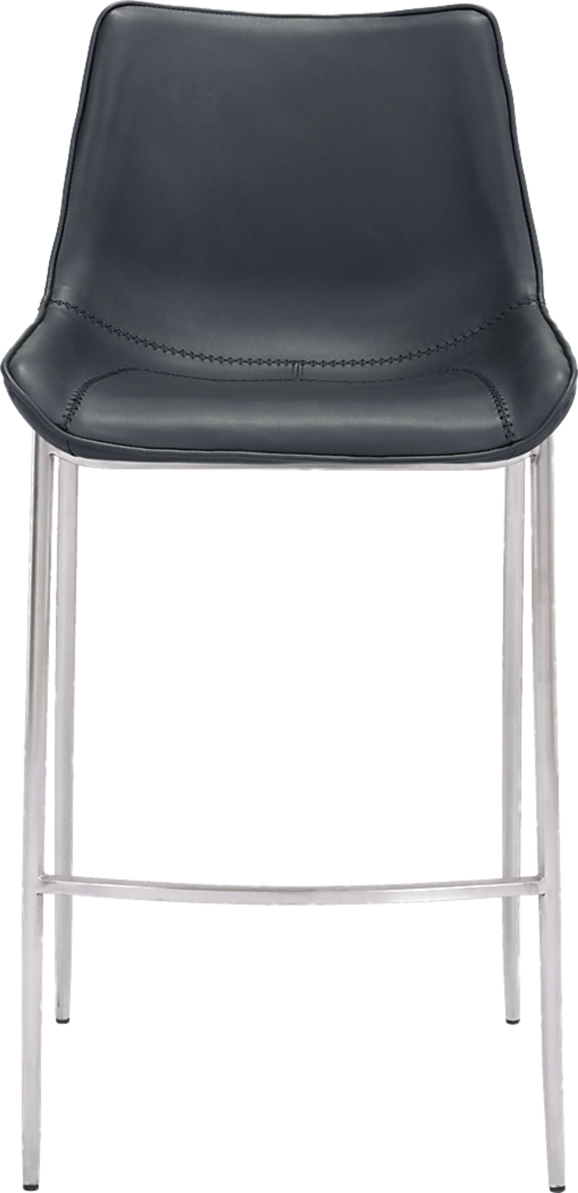 Wavell Black Steel Barstool, Set of 2 - Image 3