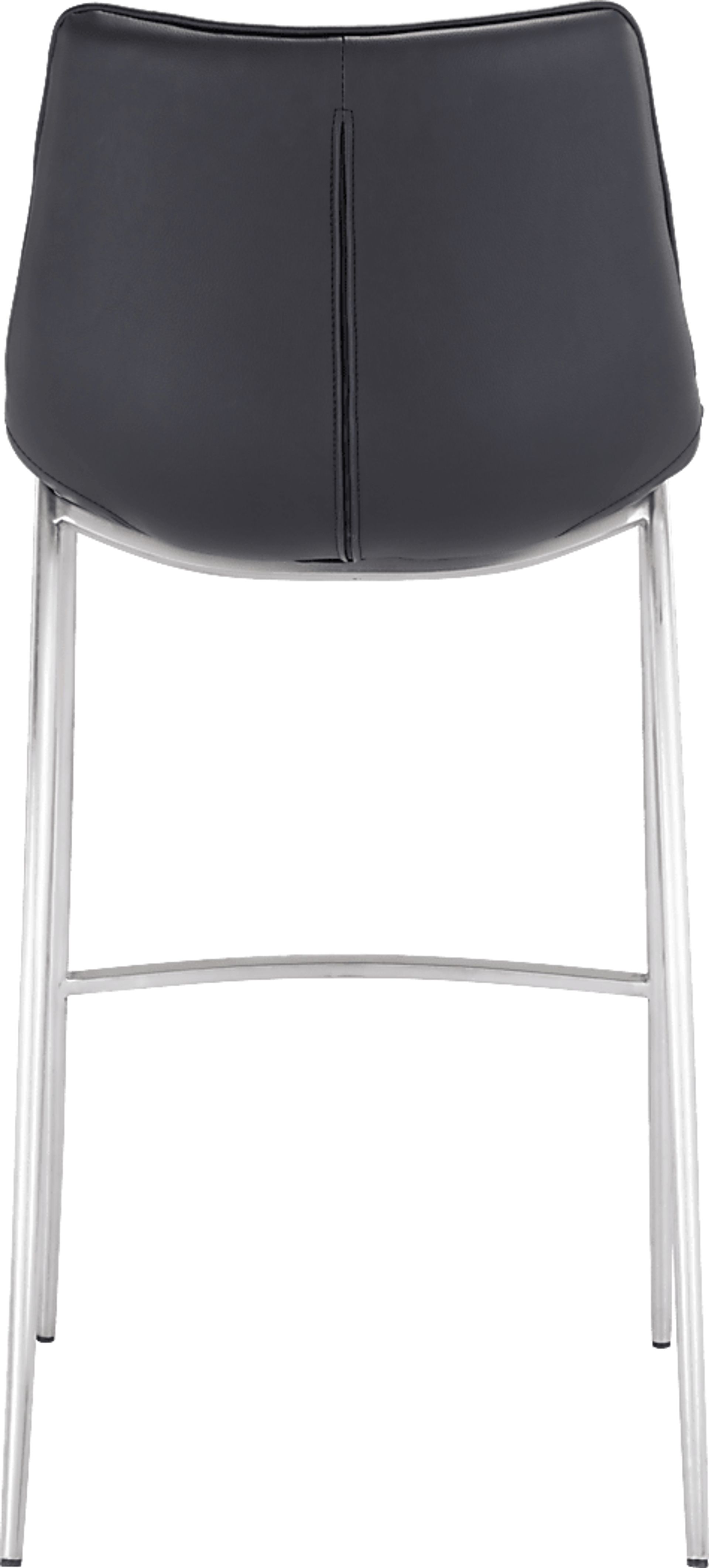 Wavell Black Steel Barstool, Set of 2 - Image 4