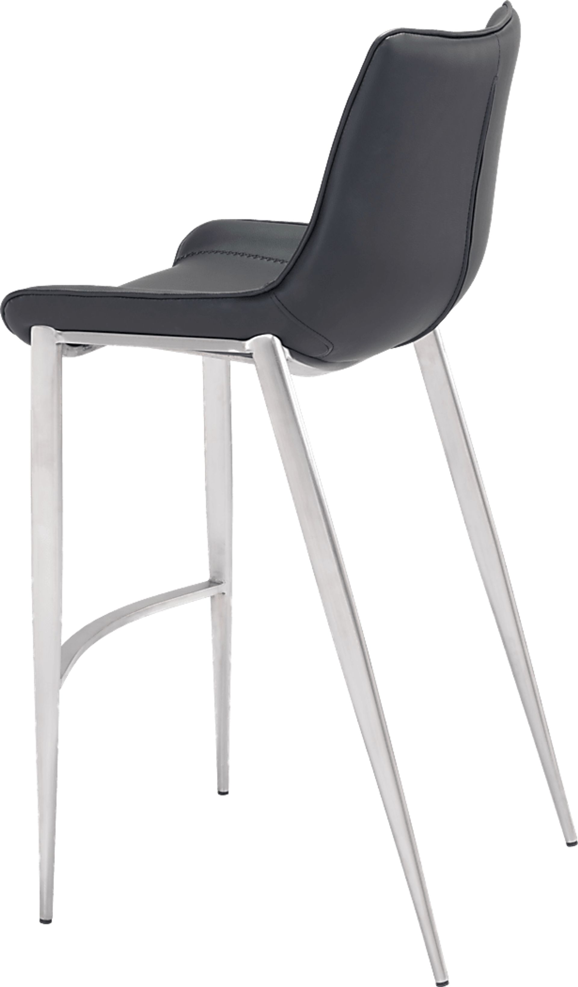 Wavell Black Steel Barstool, Set of 2 - Image 5