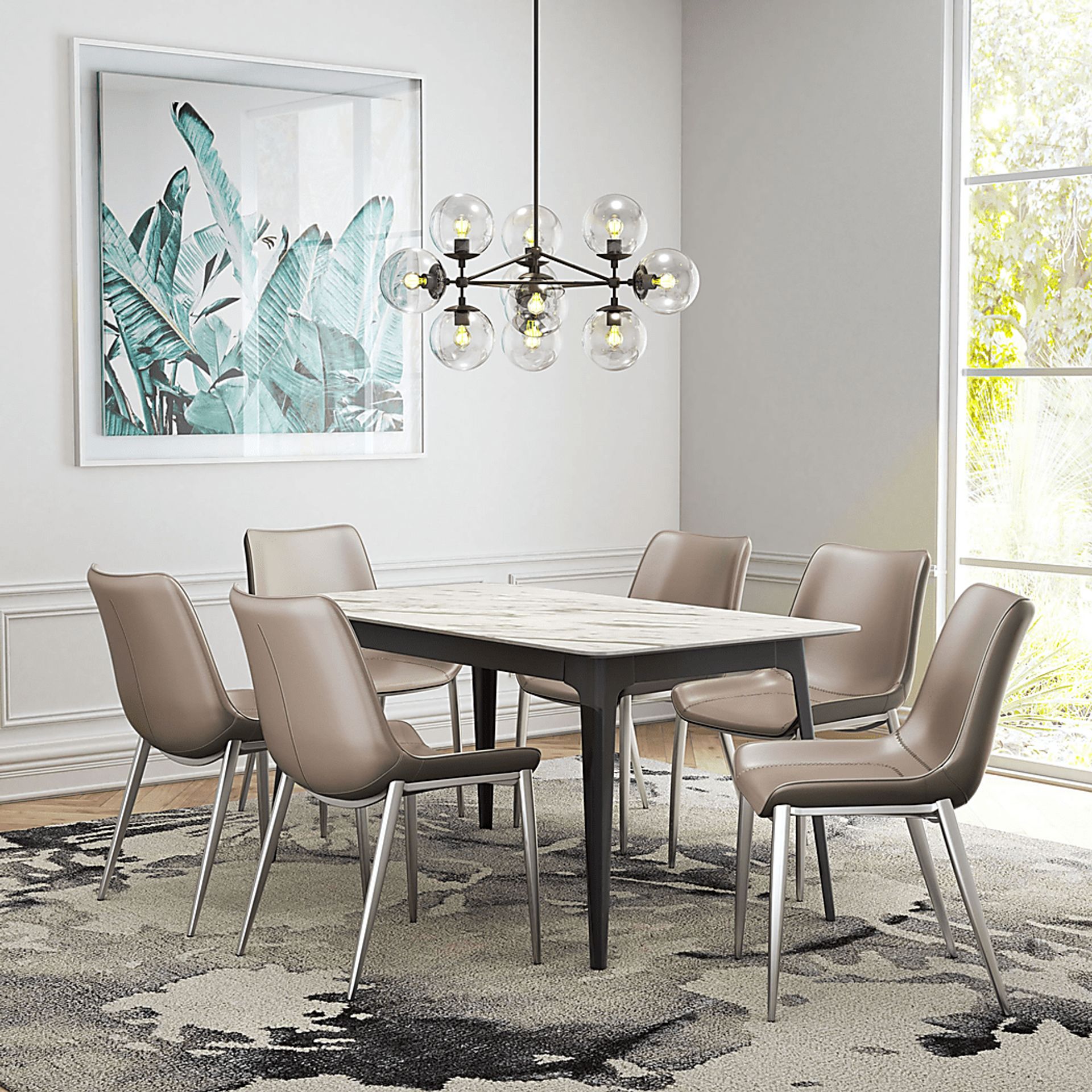 Wavell Gray Side Chair, Set of 2 - Image 5