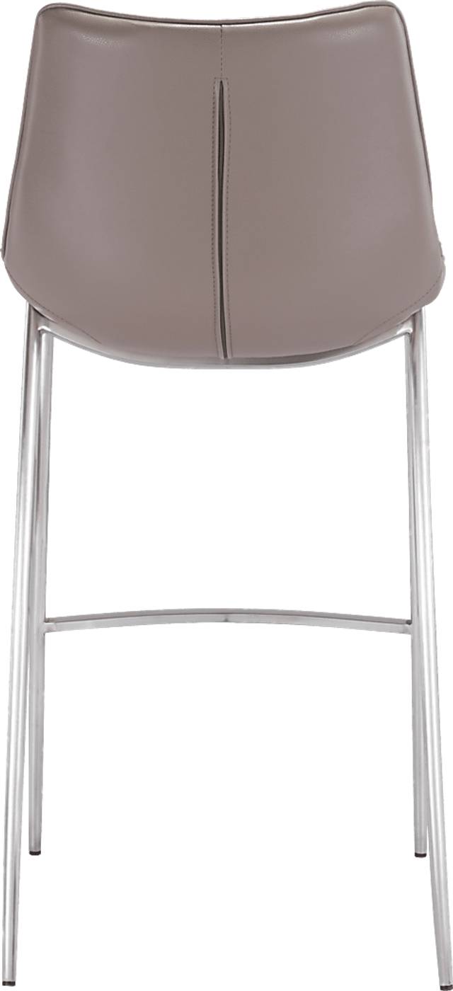 Wavell Gray Steel Barstool, Set of 2 - Thumbnail - Image 3