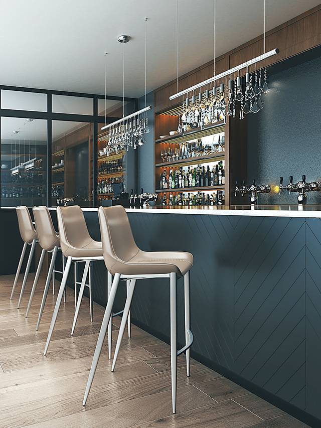 Wavell Gray Steel Barstool, Set of 2 - Thumbnail - Image 5