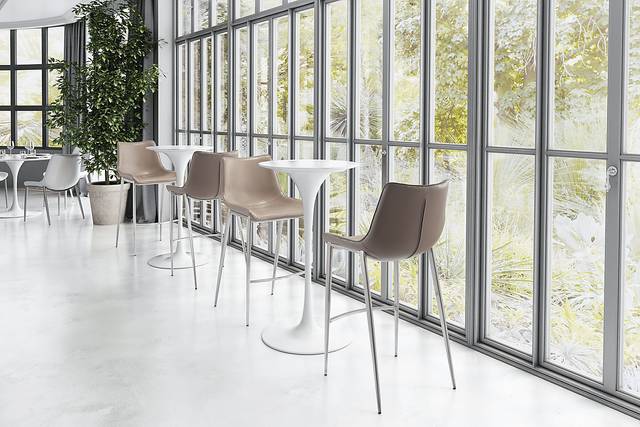 Wavell Gray Steel Barstool, Set of 2 - Thumbnail - Image 7