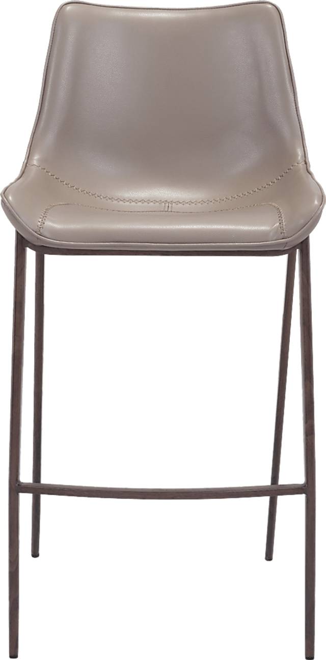 Wavell Gray Walnut Barstool, Set of 2 - Thumbnail - Image 3