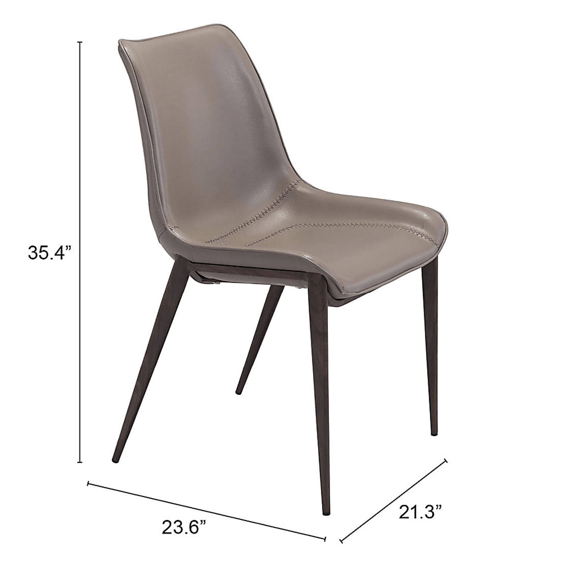 Wavell Gray Walnut Side Chair, Set of 2 - Image 6