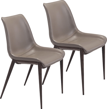 Wavell Gray Walnut Side Chair, Set of 2