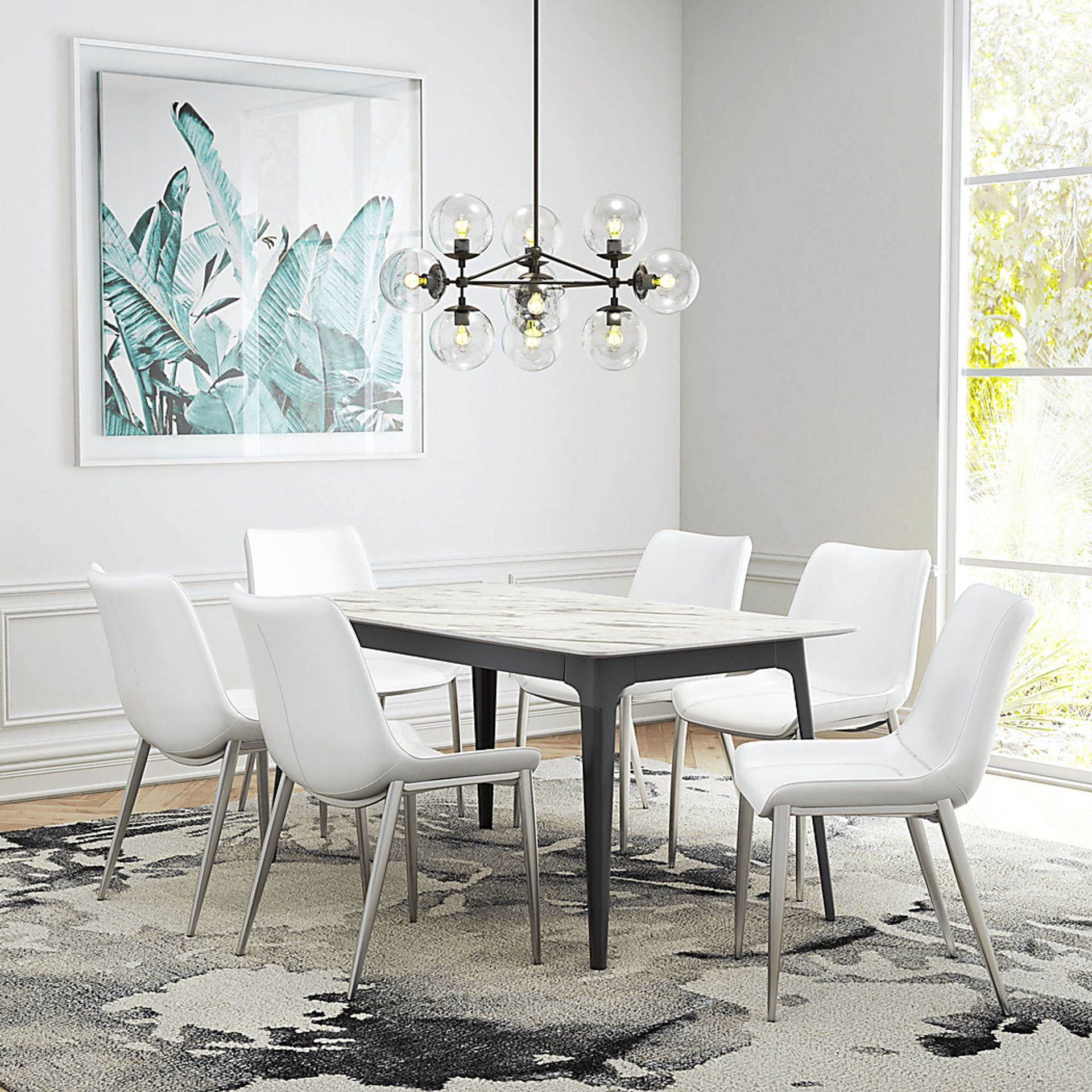 Wavell White Side Chair, Set of 2 - Image 5