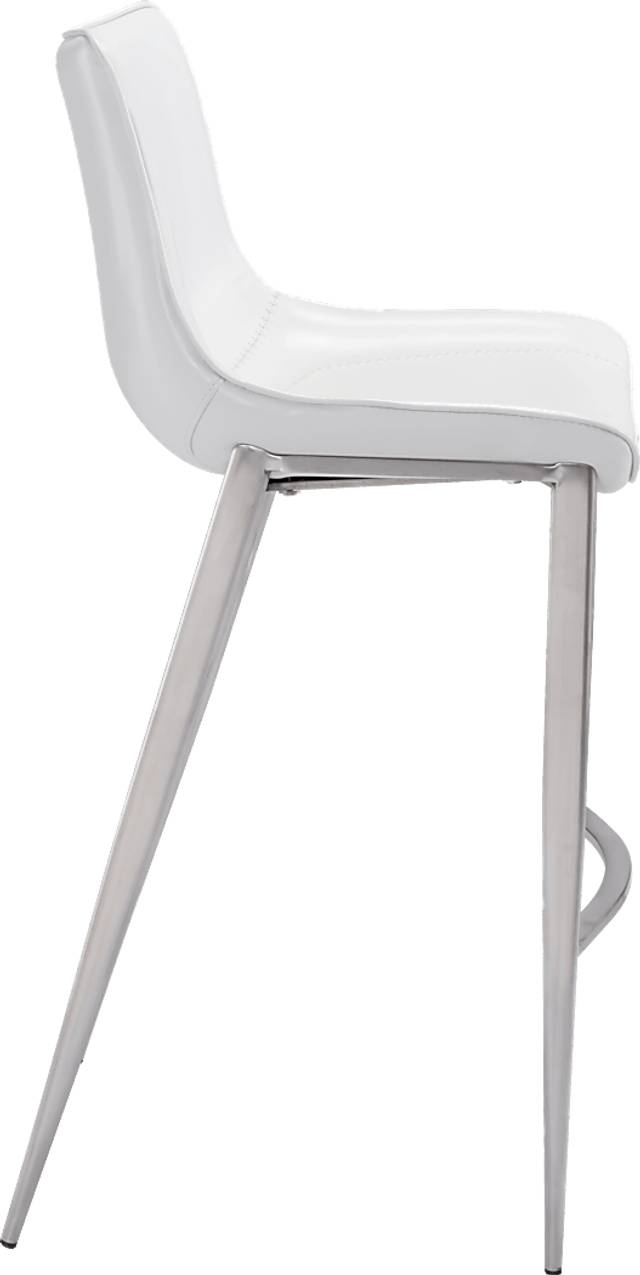 Wavell White Steel Barstool, Set of 2 - Thumbnail - Image 2