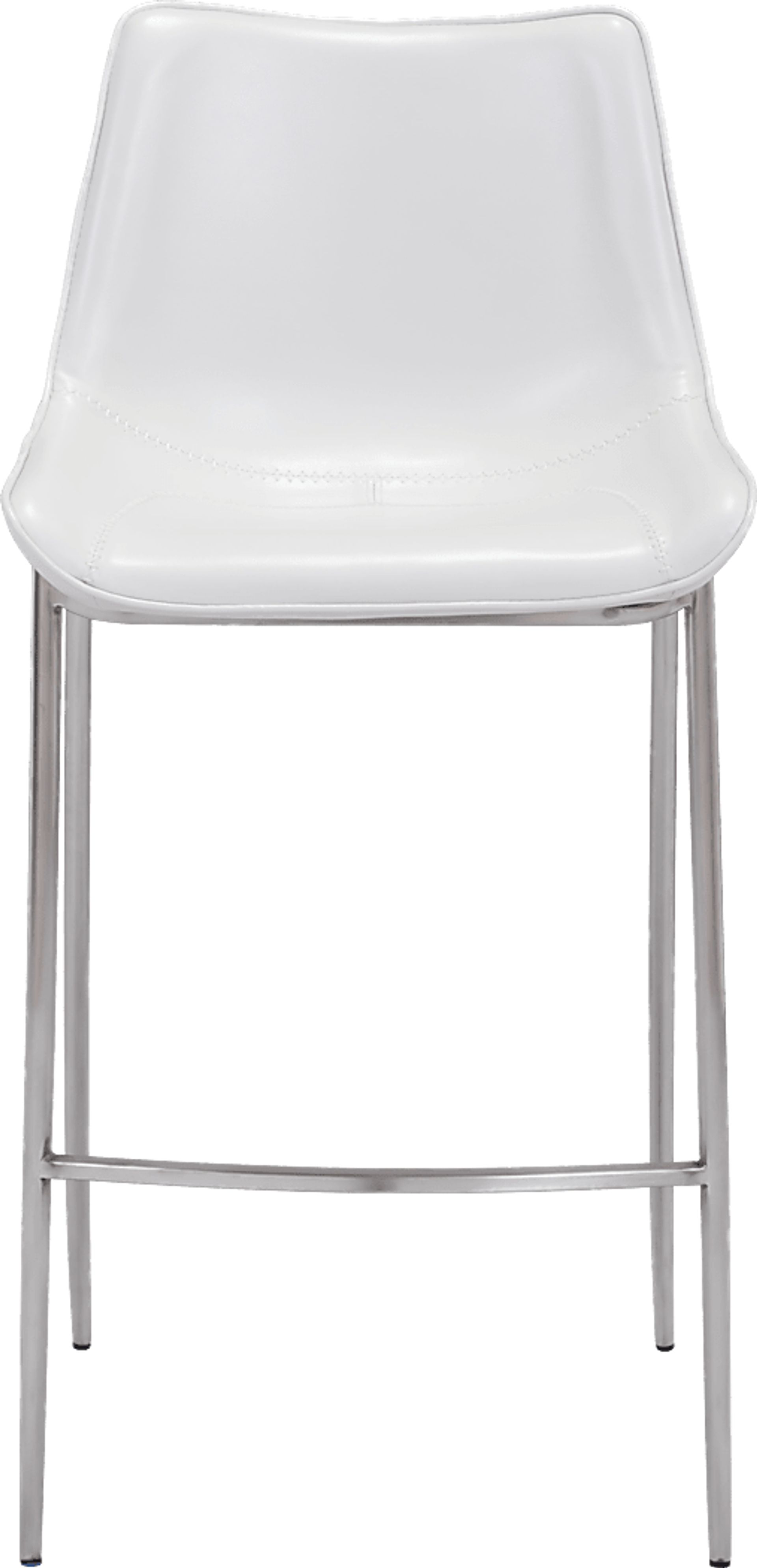 Wavell White Steel Barstool, Set of 2 - Image 3