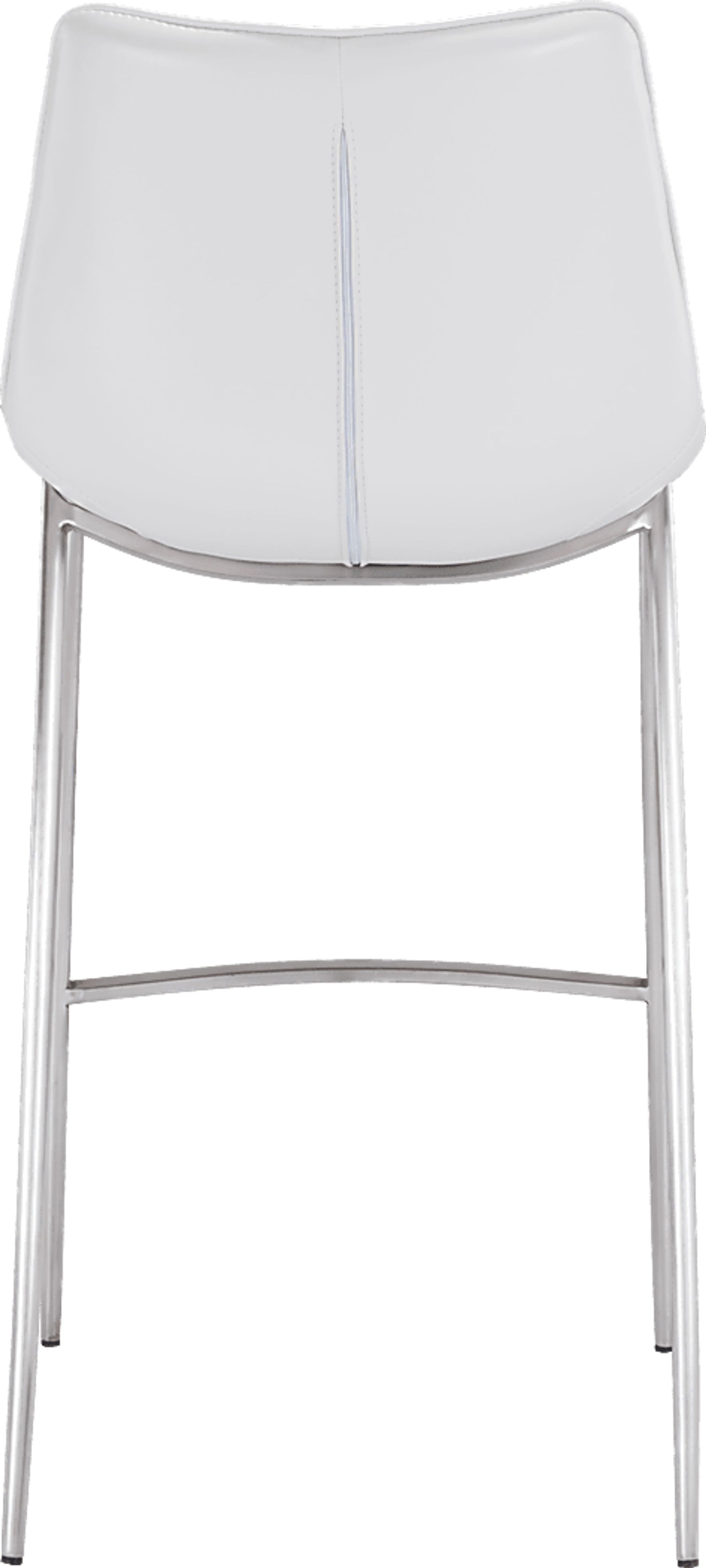 Wavell White Steel Barstool, Set of 2 - Image 4