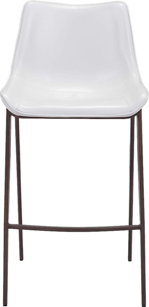 Wavell White Walnut Barstool, Set of 2