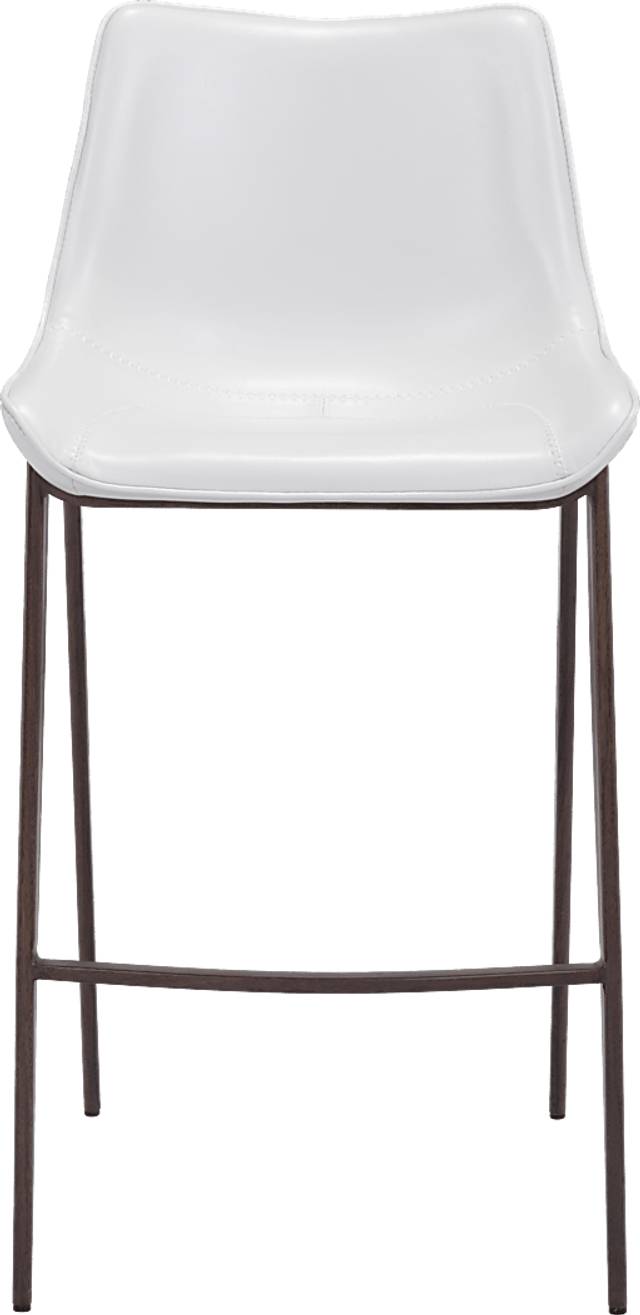 Wavell White Walnut Barstool, Set of 2 - Thumbnail - Image 3