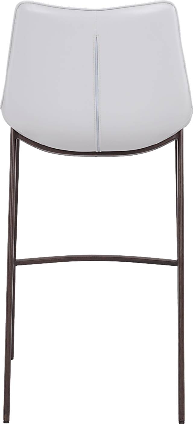 Wavell White Walnut Barstool, Set of 2 - Thumbnail - Image 4