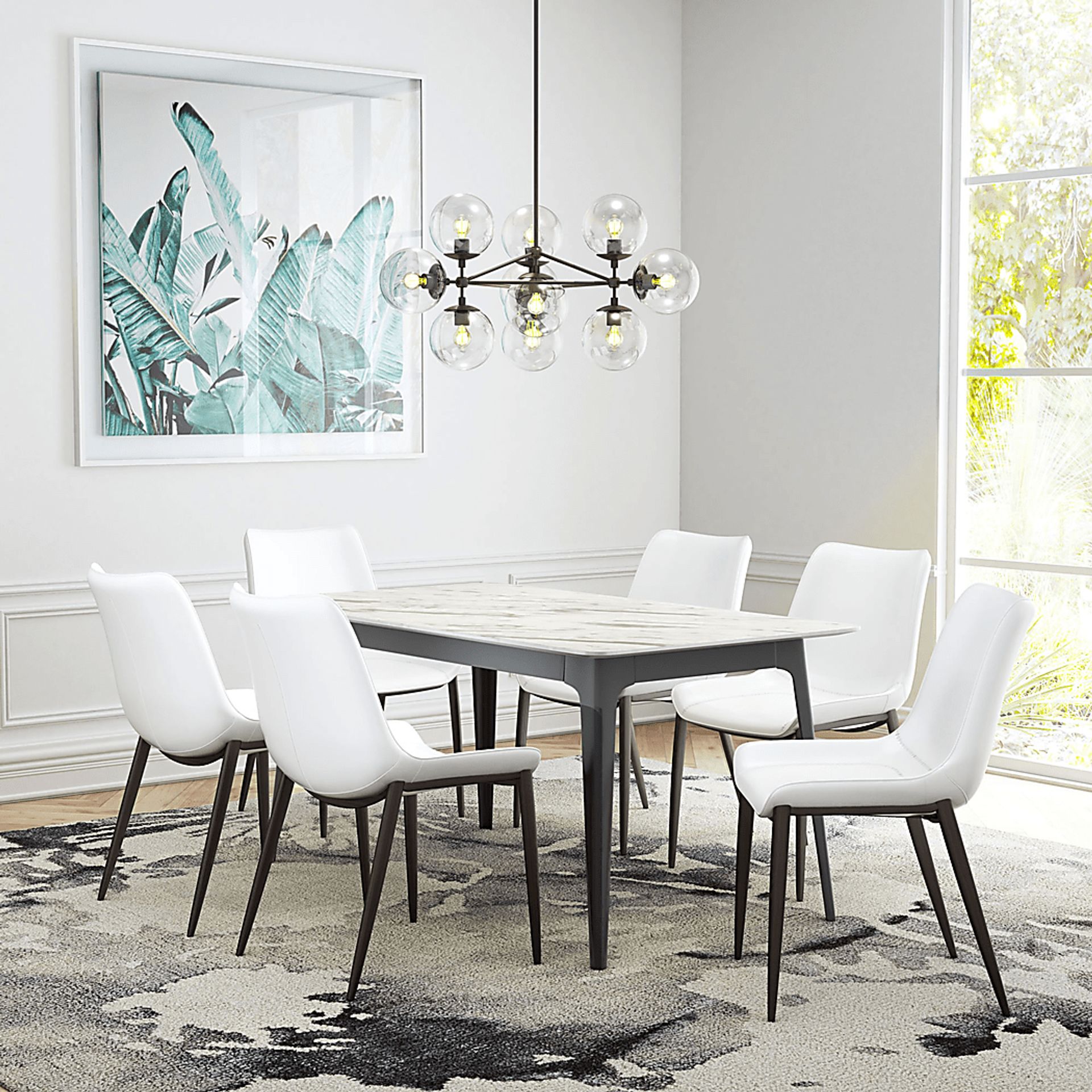 Wavell White Walnut Side Chair, Set of 2 - Image 5