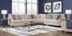 Waverly Park Beige 3 Pc Sectional