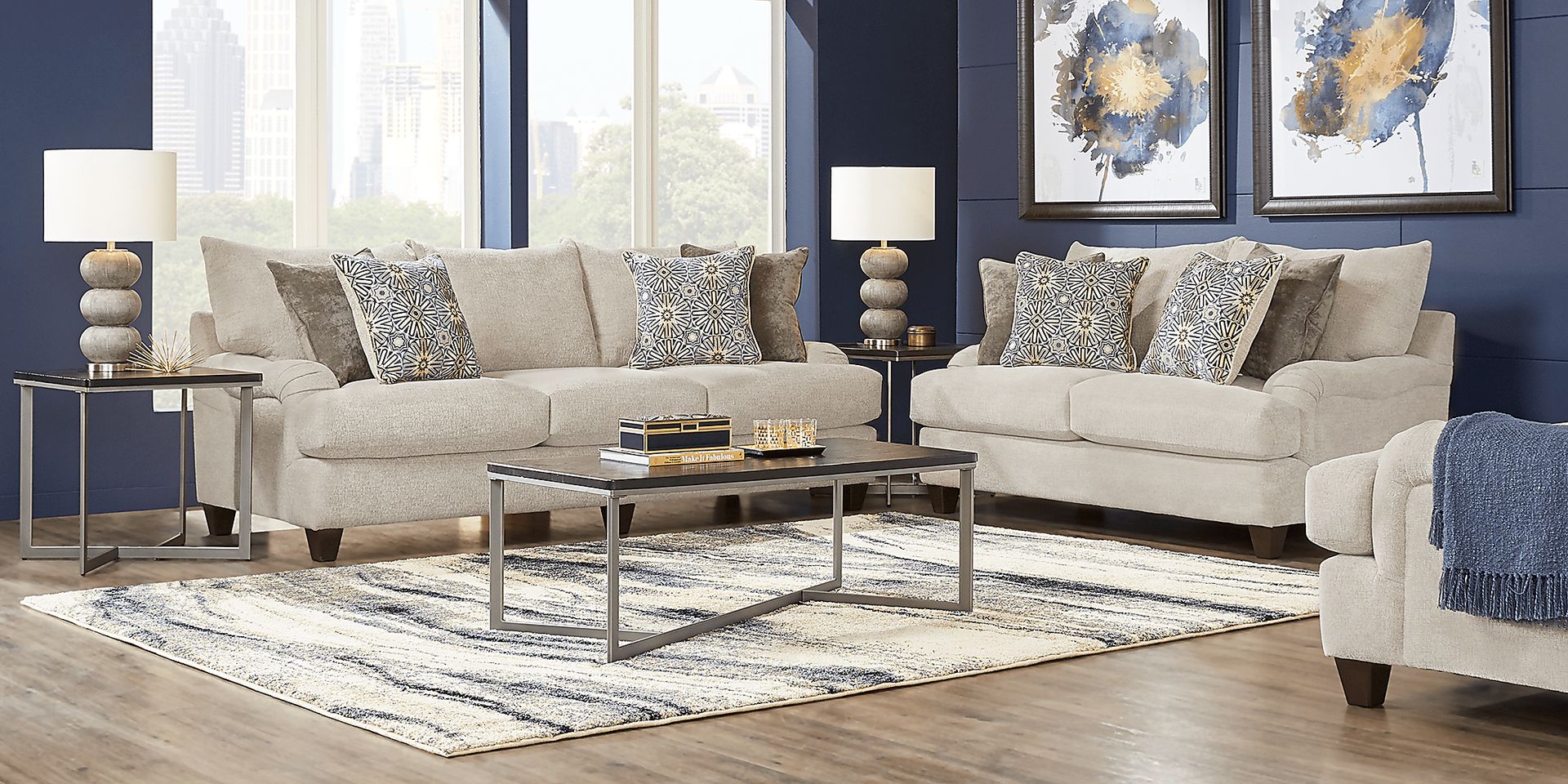Waverly Park Beige 8 Pc Living Room - Image 1