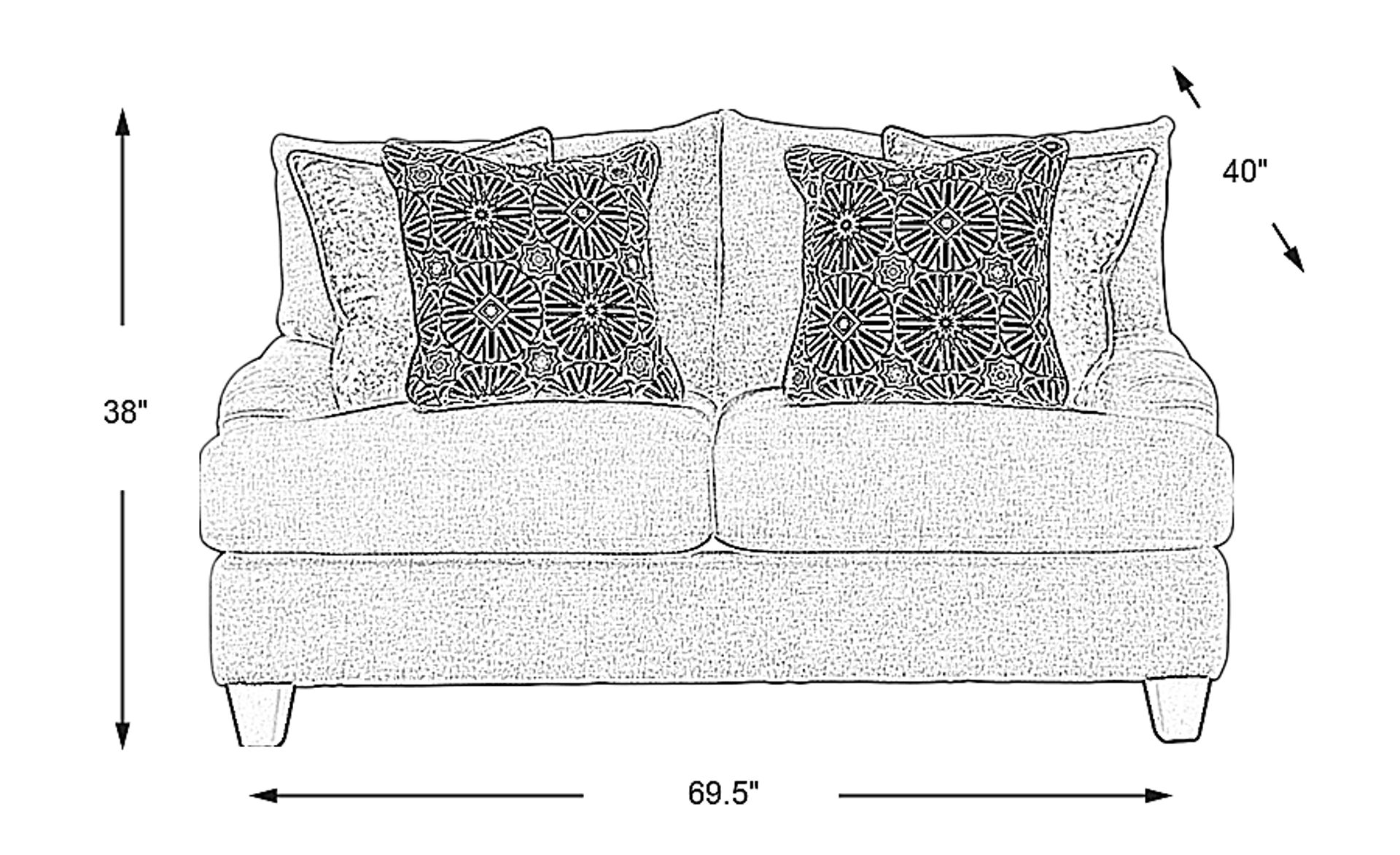 Dimension Image. Please refer to the Dimension Tab on this page for dimension details.