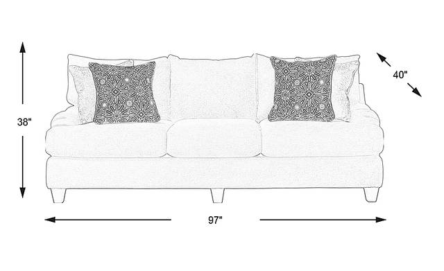 Dimension Image. Please refer to the Dimension Tab on this page for dimension details.