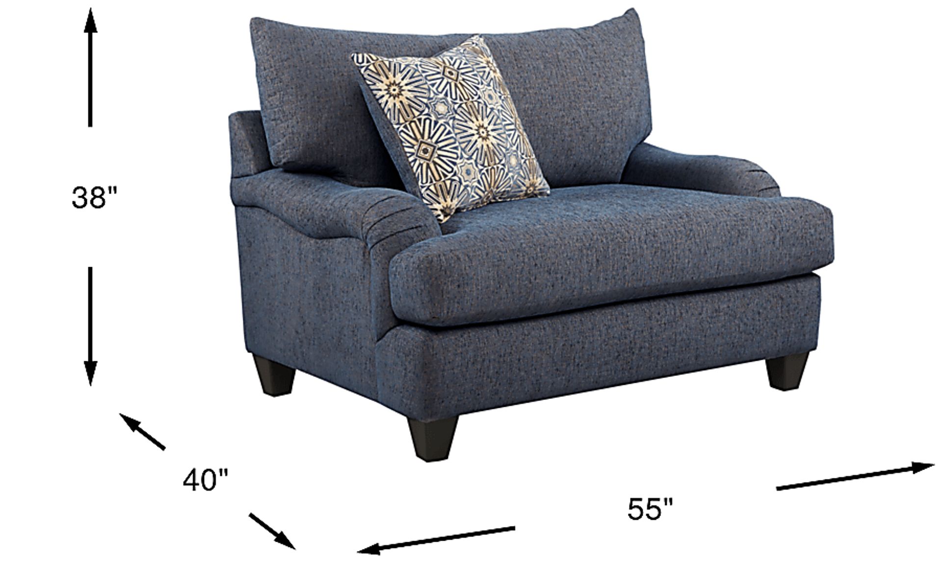 Dimension Image. Please refer to the Dimension Tab on this page for dimension details.