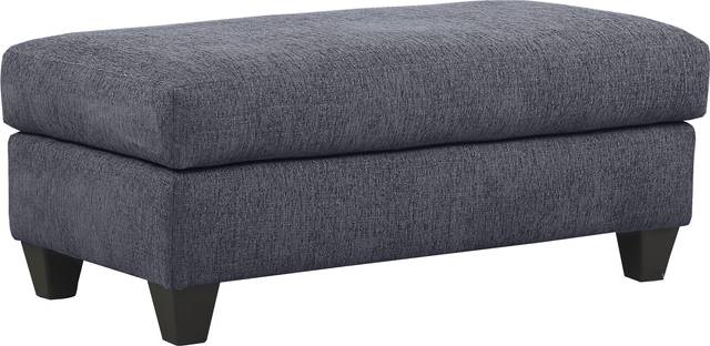Waverly Park Blue Ottoman - Thumbnail - Image 1