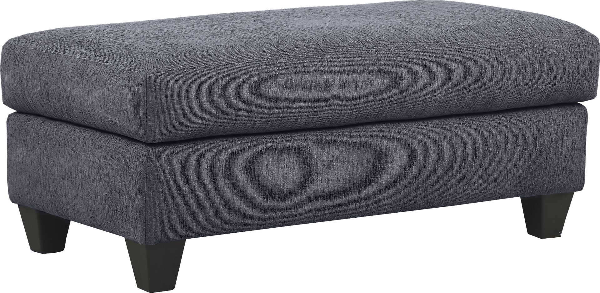 Waverly Park Blue Ottoman - Image 1