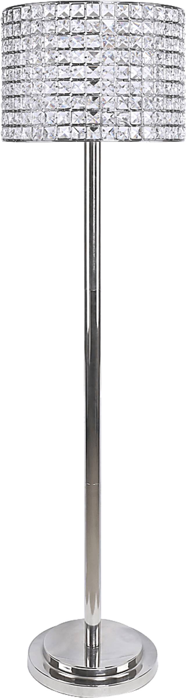 Waverly Shade Nickel Floor Lamp - Thumbnail - Image 1