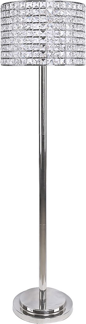 Waverly Shade Nickel Floor Lamp