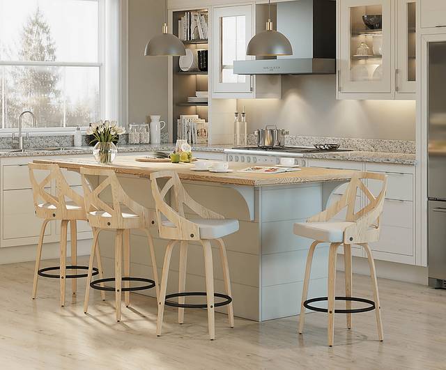 Waverton Cream Counter Height Stool, Set of 2 - Thumbnail - Image 2