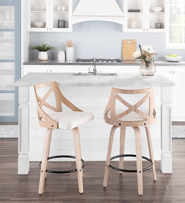 Waverton Cream Counter Height Stool, Set of 2 - Thumbnail - Image 5