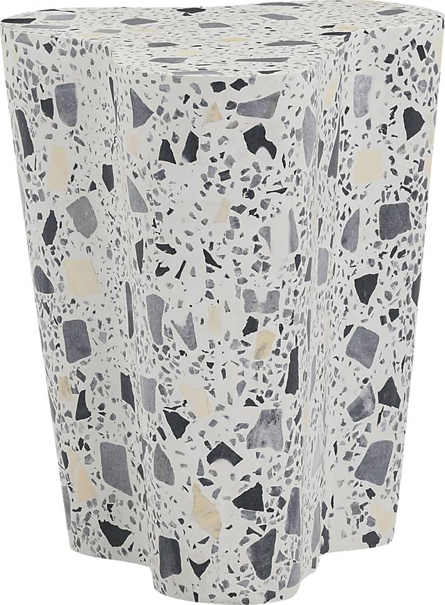 Waveshine Black and White End Table - Thumbnail - Image 2