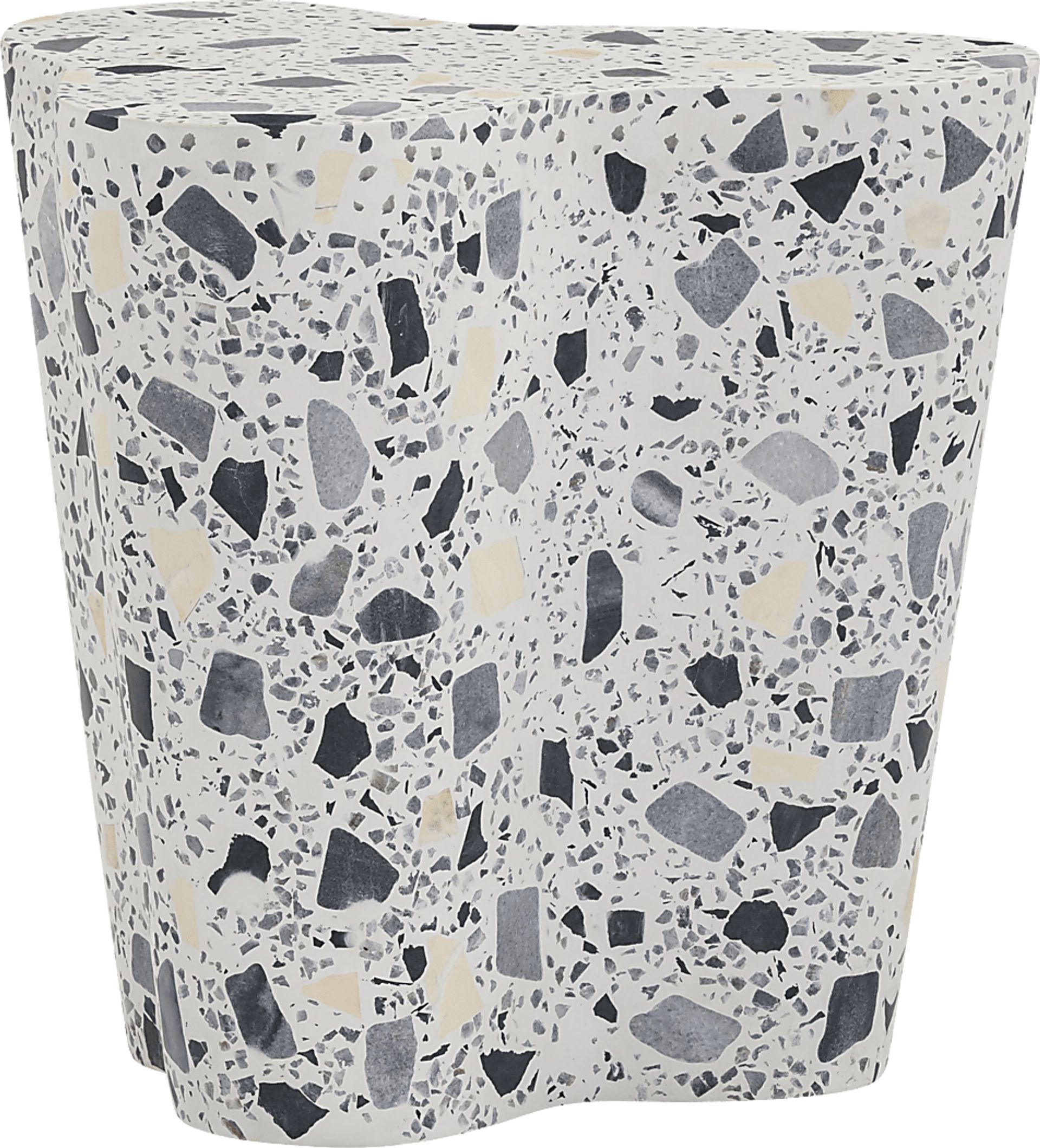 Waveshine Black and White End Table - Image 3