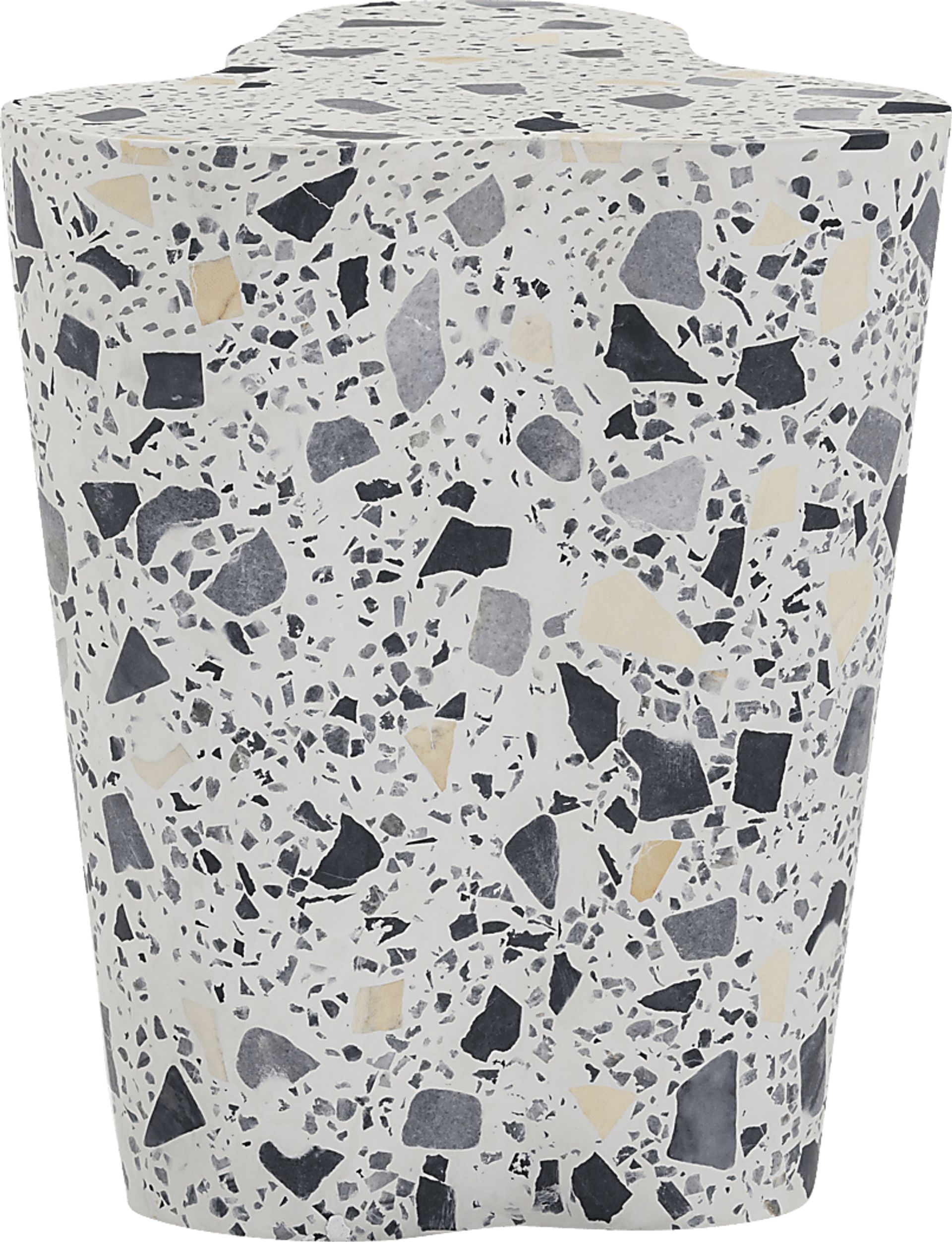 Waveshine Black and White End Table - Image 4