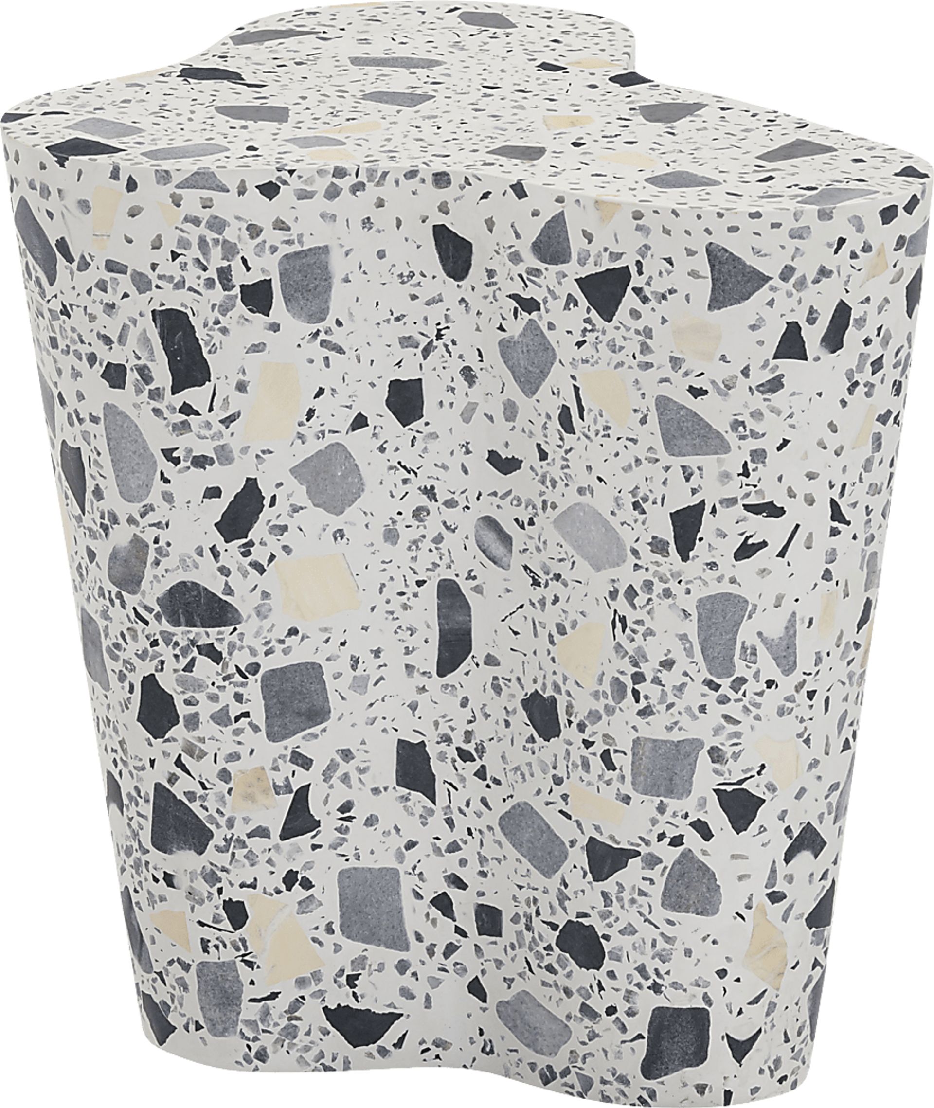 Waveshine Black and White End Table - Image 1