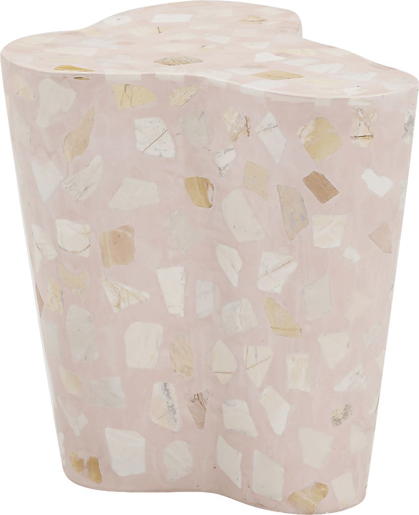 Waveshine Pink End Table