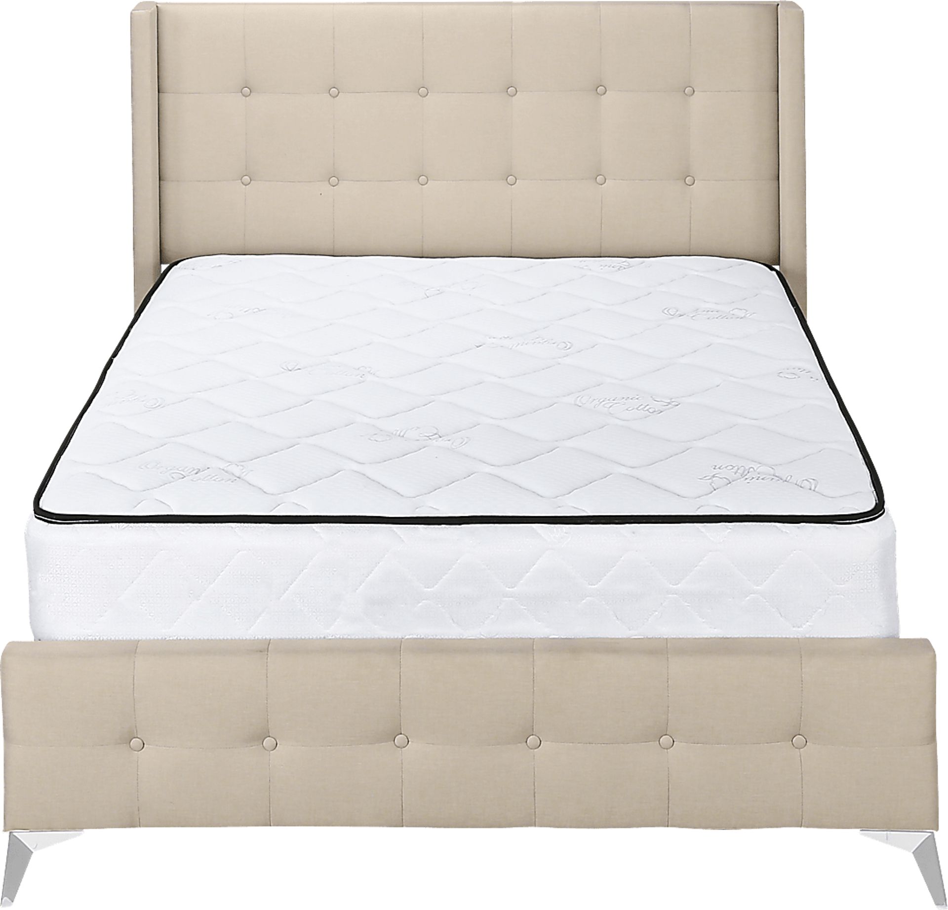 Waveworth Beige Queen Bed - Image 3