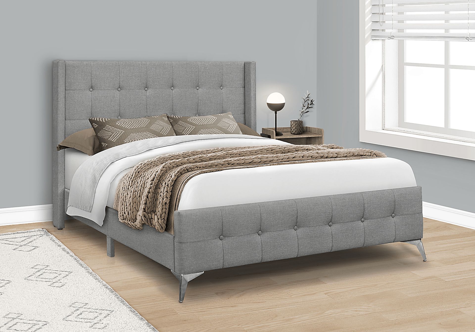 Waveworth Gray Queen Bed - Image 2
