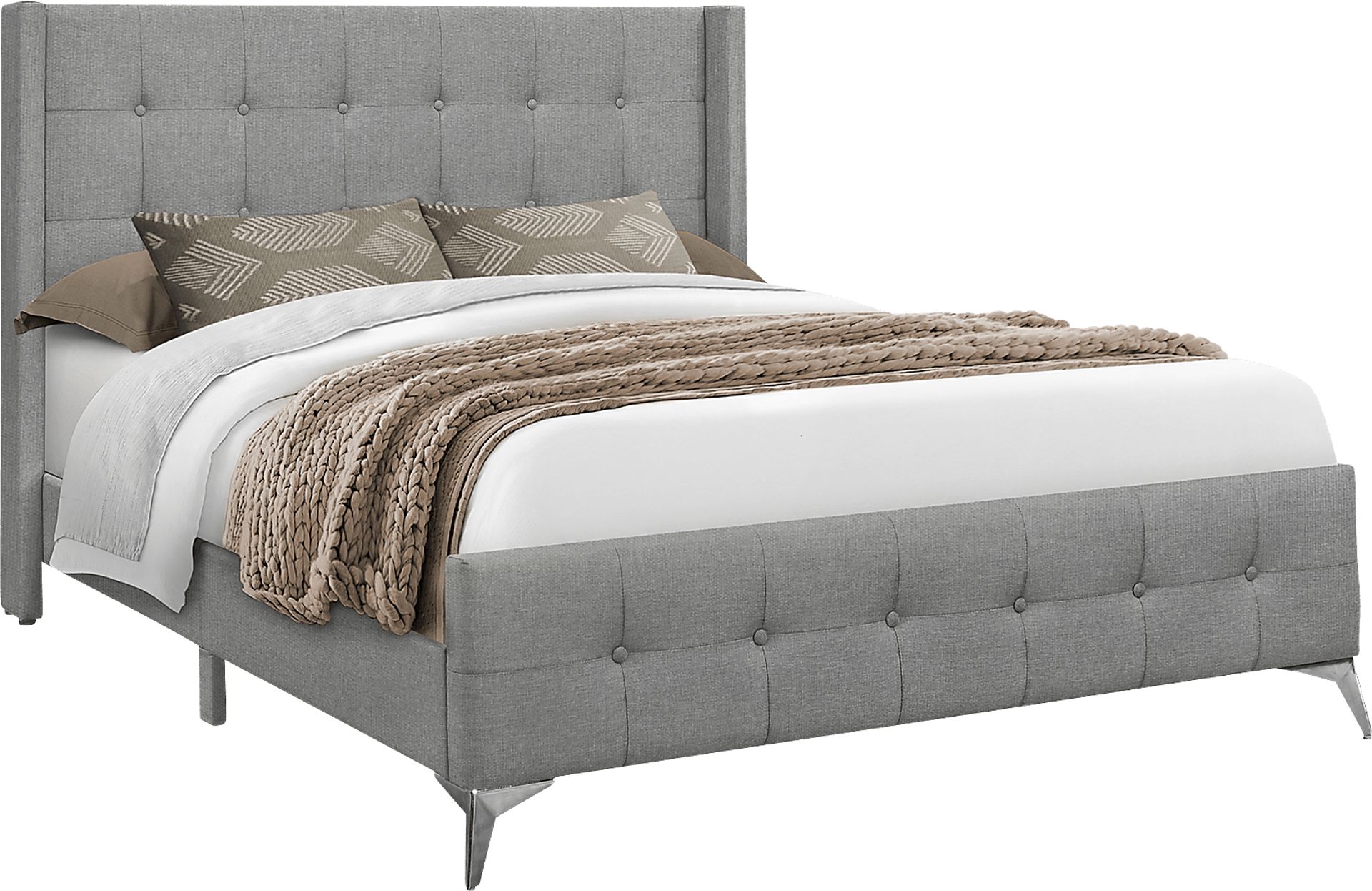 Waveworth Gray Queen Bed - Image 1