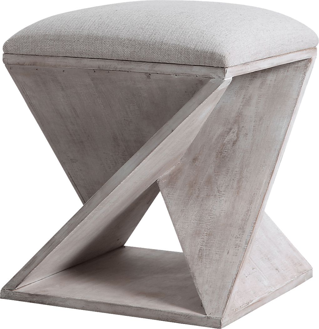 Waxwing White Ottoman