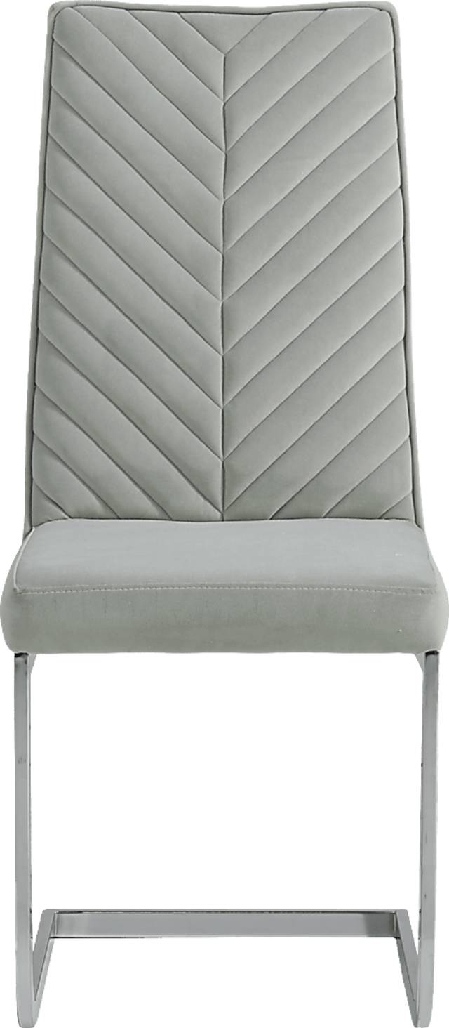 Waycroft Silver 5 Pc Dining Room with Gray Chairs - Thumbnail - Image 4