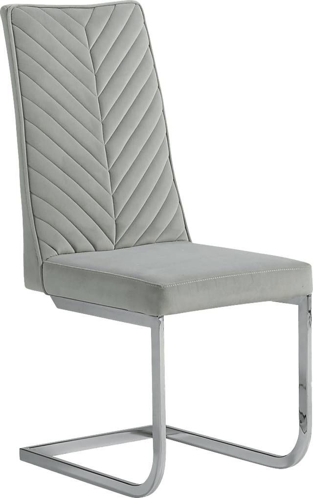Waycroft Silver 5 Pc Dining Room with Gray Chairs - Thumbnail - Image 3