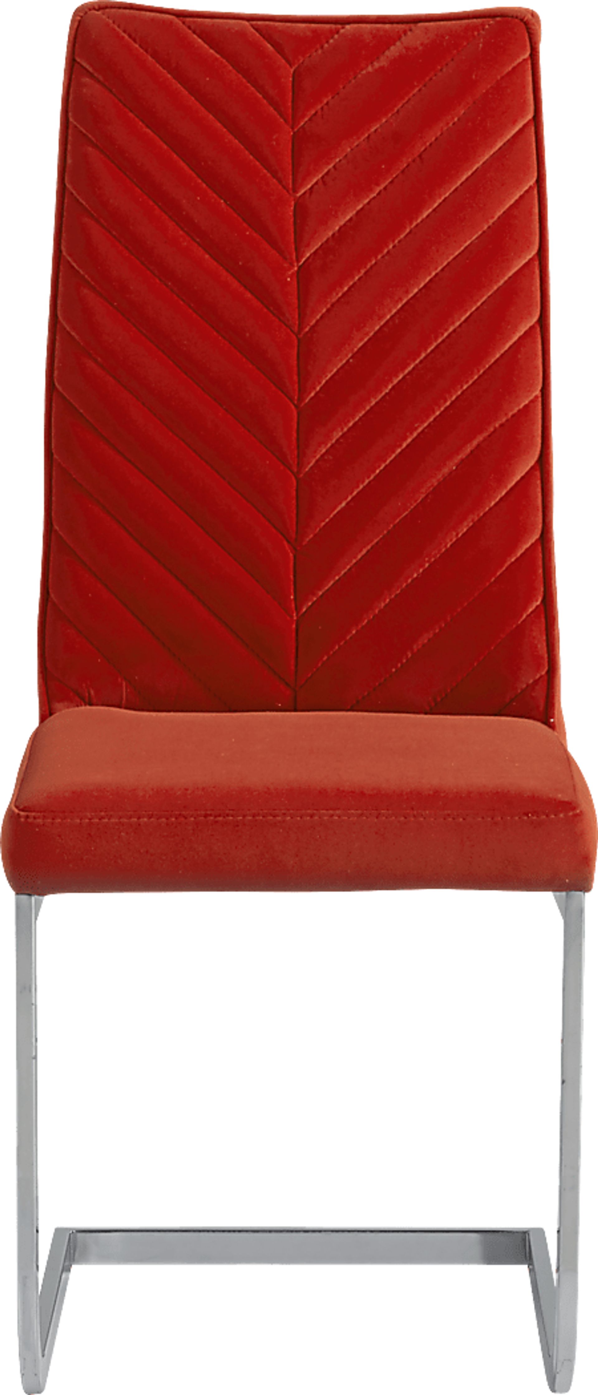 Linton Park Silver 5 Pc Square Dining Set with Red Chairs - Image 4