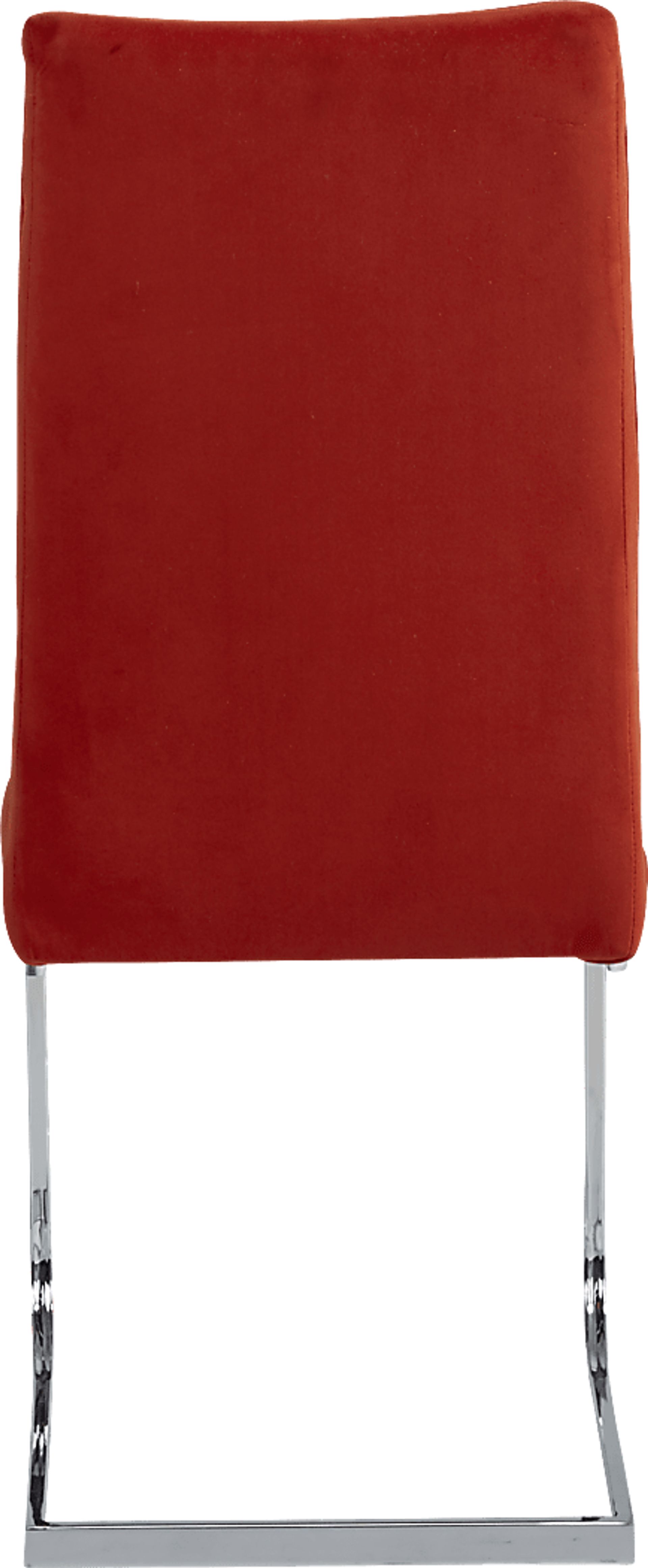 Linton Park Silver 5 Pc Square Dining Set with Red Chairs - Image 5