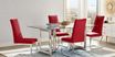 Waycroft Silver 5 Pc Dining Room with Bordeaux Chairs
