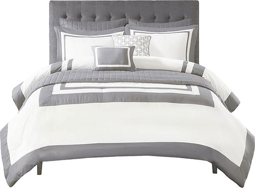 Wayde Gray 8 pc Full/Queen Quilt Set