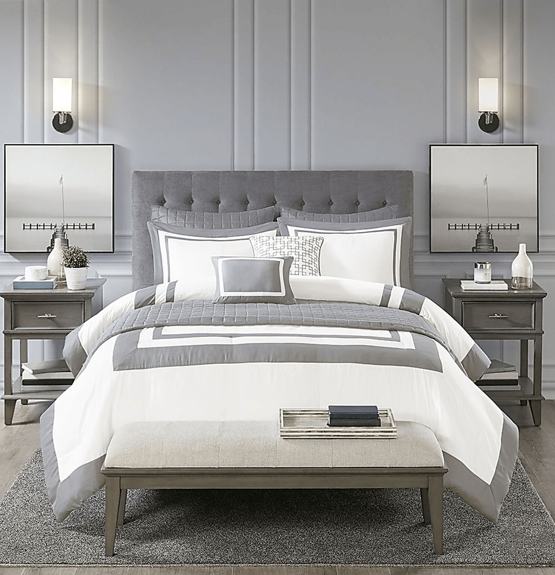Wayde Gray 8 pc King/Cal Quilt Set - Image 2