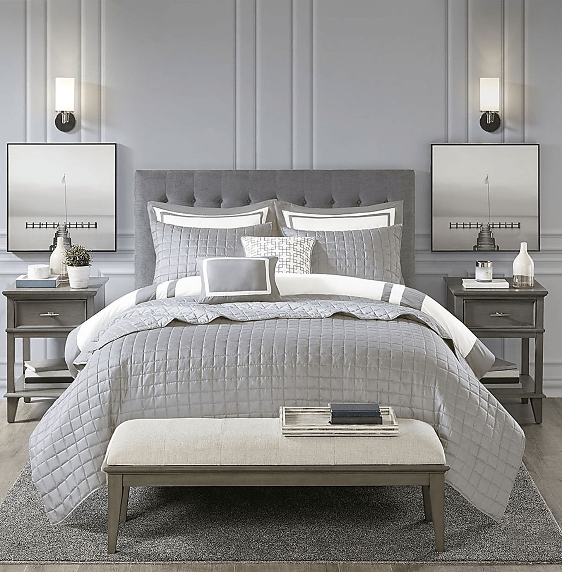 Wayde Gray 8 pc King/Cal Quilt Set - Image 5