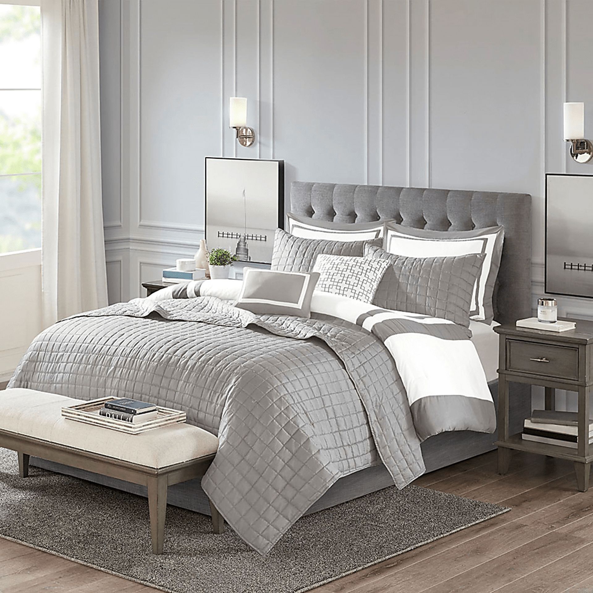 Wayde Gray 8 pc King/Cal Quilt Set - Image 7