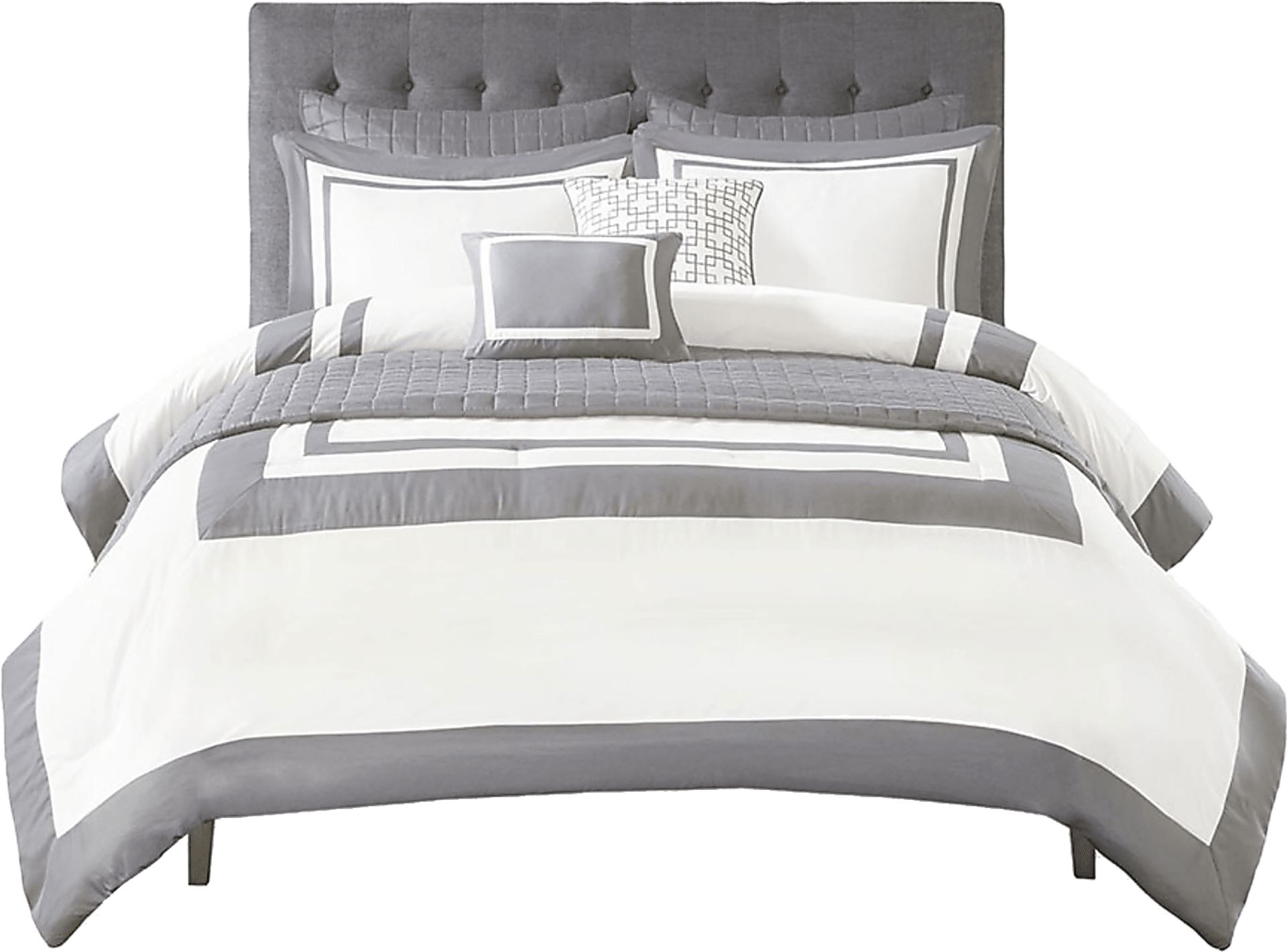 Wayde Gray 8 pc King/Cal Quilt Set - Image 1